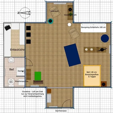Apartment Loft Am Diek Brokdorf
